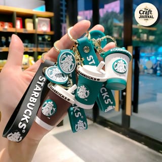 Starbucks Silicone Coffee Cup Keychain 1