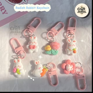 Radish Rabbit Keychain 1