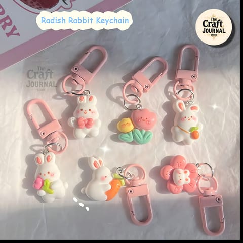 Radish Rabbit Keychain