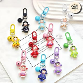 Astronaut Bell Keychain 2