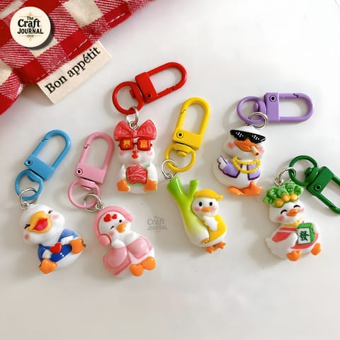 Rich Little Moe Duck Keychain