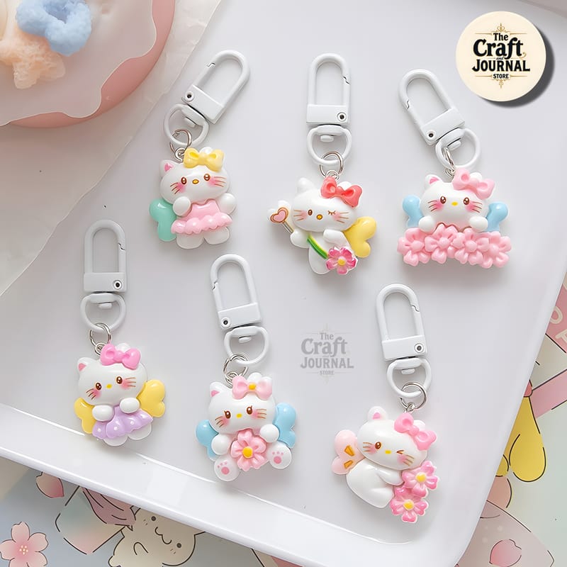 My Melody Cherry Blossom Fairy Cat Keychain