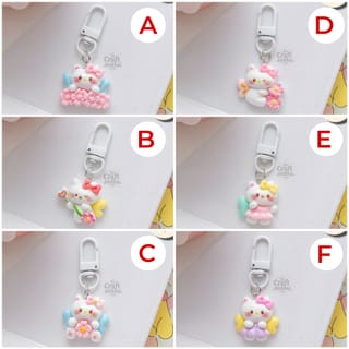 My Melody Cherry Blossom Fairy Cat Keychain 5