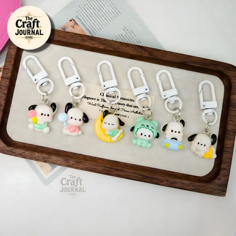 Cartoon Puppy Pochacco Dog Keychain