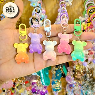 Gradient Teddy Bear Keychain 5