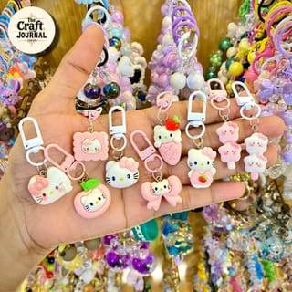 Hello Kitty Bow Keychain 5