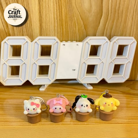 Kawaii Senrio Keychain Set – Sanrio Figurine Bag Charm