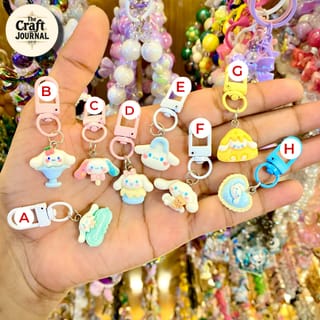 Cute Cinnamoroll Style Keychain – Ice Cream & Cupcake Bag Charm 2