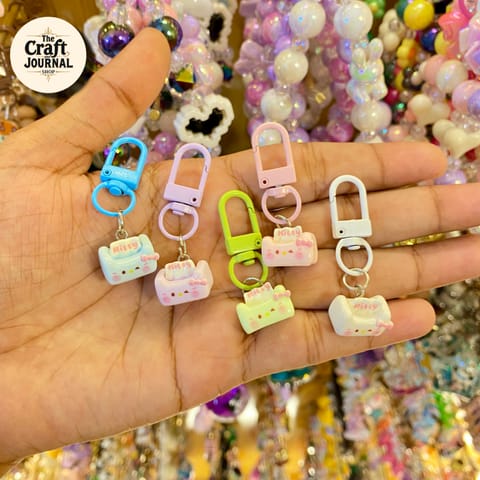 Cute Hello Kitty Suitcase Keychain – Kawaii Travel Bag Charm