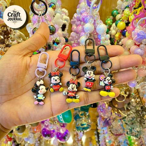 Cute Mickey Mouse Keychain – Disney Style Figurine Bag Charm