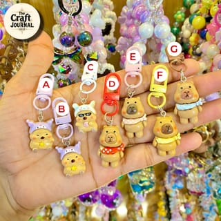 Kawaii Capybara Keychain 2