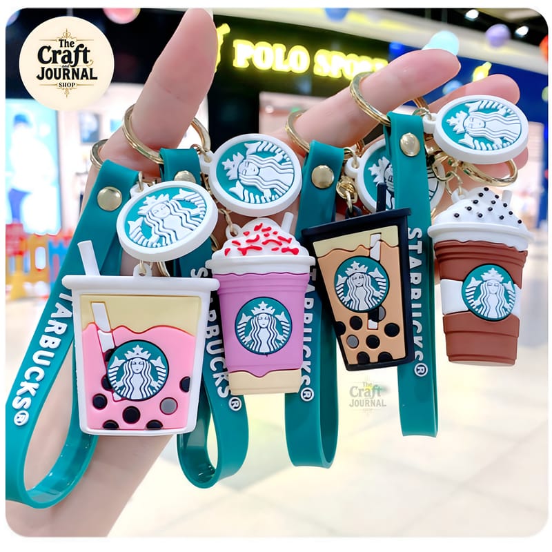 Starbucks Silicone Coffee Cup Keychain