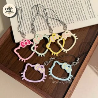 Cute Bow Cat Phone Strap Charm 1