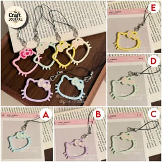Cute Bow Cat Phone Strap Charm 2