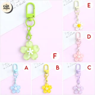 Glossy Sakura Flower Keychain 5