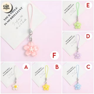 Glossy Sakura Flower Phone Charm 5
