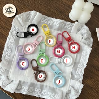 Colorful Double Ring Clip Keychain 5