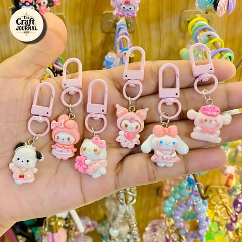 Kawaii Cartoon Character Keychain