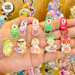 Cute Rich Duck Cartoon Keychain 2
