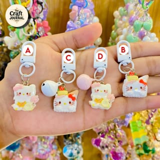 Hello Kitty Bow Bell Keychain 2