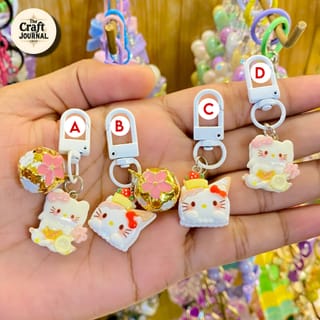 Hello Kitty Bow Bell Keychain 2