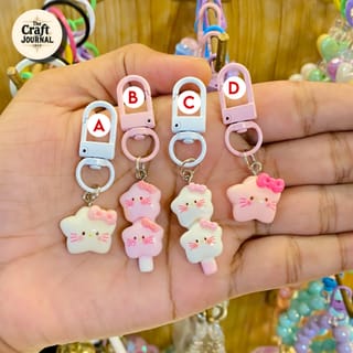 Hello Kitty Bow Keychain 2
