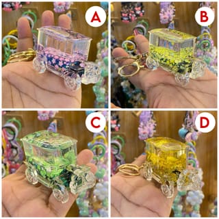 Glitter Vintage Car Keychain 5