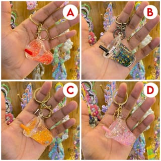 Glitter Cup Keychain 5