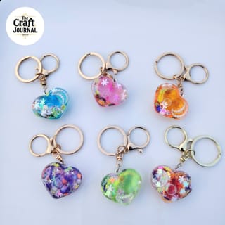 Glitter Love Keychain 2