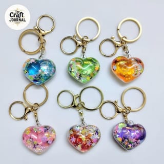 Glitter Love Keychain 3