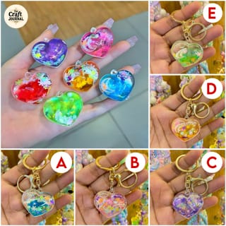 Glitter Love Keychain 4