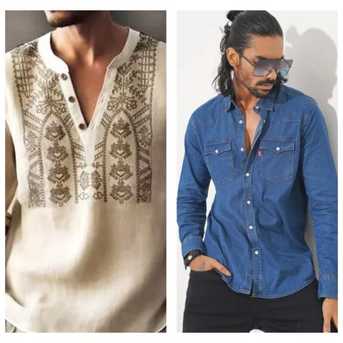 Men's Shirt/Katua Full & Half Sleeve