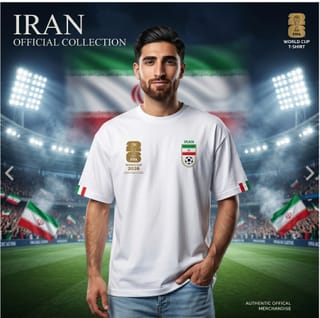 Premium Iran Fan Edition Drop Shoulder White Color 1