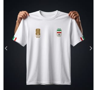 Premium Iran Fan Edition Drop Shoulder White Color 2