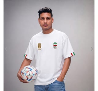 Premium Iran Fan Edition Drop Shoulder White Color 3