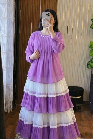Ladies Tops & Skirt(জর্জেট) 2