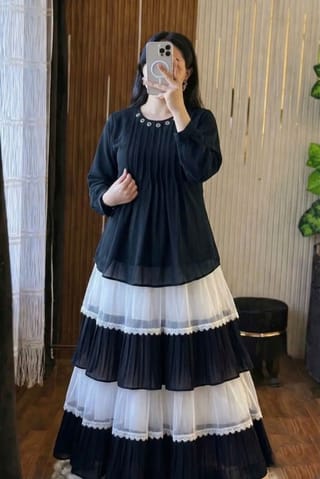 Ladies Tops & Skirt(জর্জেট) 3