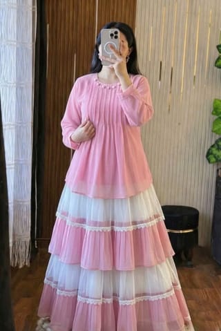 Ladies Tops & Skirt(জর্জেট) 5