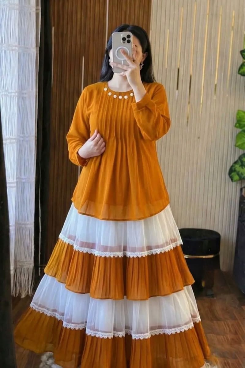 Ladies Tops & Skirt(জর্জেট)