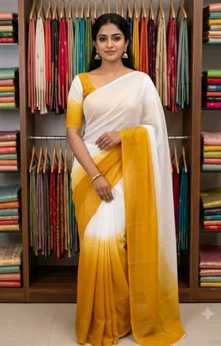 Rongdhonu saree/জর্জেট রংধনু শাড়ি 3