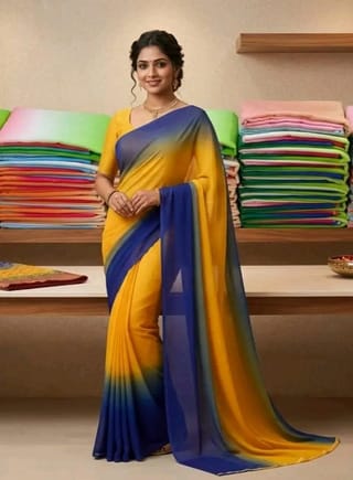 Rongdhonu saree/জর্জেট রংধনু শাড়ী 4