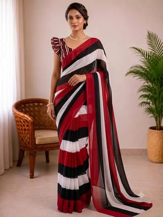 Rongdhonu saree/জর্জেট 3