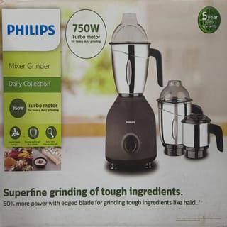Philips Grinder Mixer HL-7757 | 750W Powerful Motor | 3 Jars 3