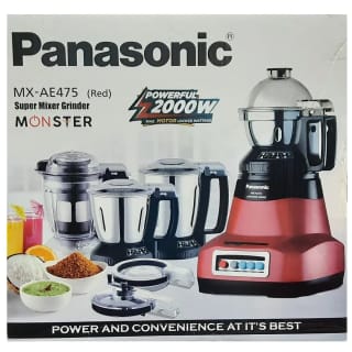 Panasonic 2000W 4-Jar Super Mixer Grinder (MX-AE475) 2