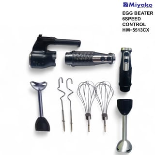 Miyako HM-5513CX Powerful 1200W Hand Mixer with 6 Speed Control & Stainless Steel Beaters 4