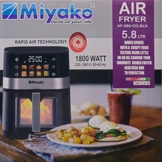 Miyako Air Fryer AF-580-CG-BLK 5.8L 1800W – Digital Touch & Rapid Air Technology Price in Bangladesh 5