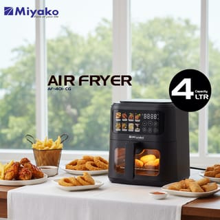 Miyako 4L 1800W Inverter Air Fryer AF-401-CG – Digital Touch, Rapid Air Technology, Best Price in BD 1