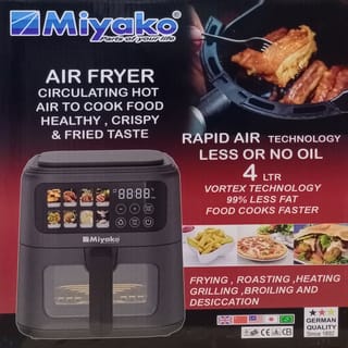 Miyako 4L 1800W Inverter Air Fryer AF-401-CG – Digital Touch, Rapid Air Technology, Best Price in BD 4