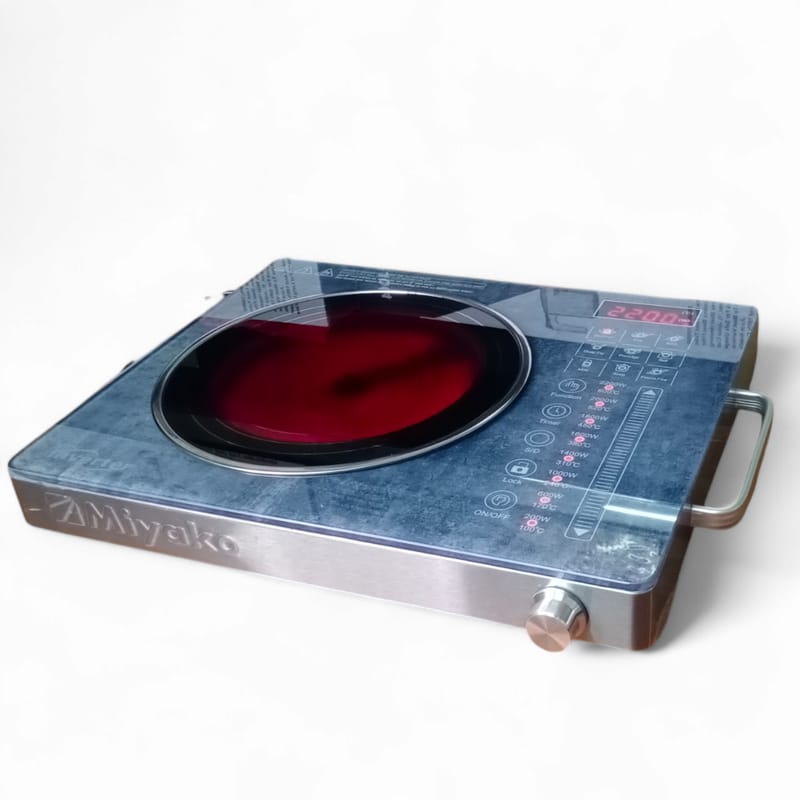 Miyako Multi Pan Infrared Cooker 2200 WATT ATC-102YK 9 Cooking Menus Smokeless Energy Saving