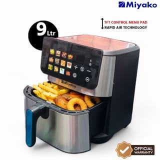 Miyako Air Fryer AF-900 CG Rapid Air Technology 9 Ltr Makes Dishes With A Crispy Fried Texture Using Little Or No Oil Cooking Your Favourite Dishes Faster Healthier And To Perfection-2400 Watts 3